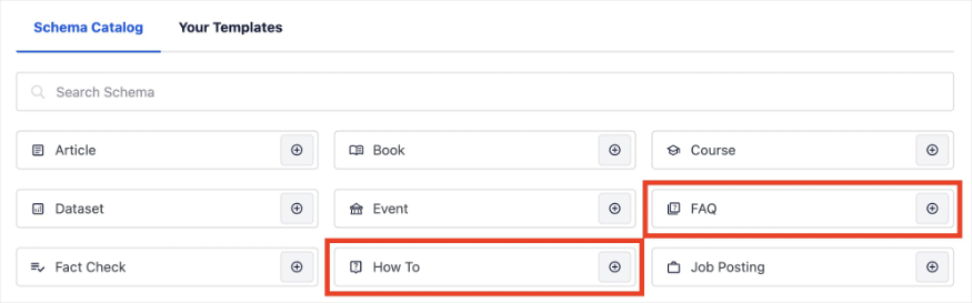AIOSEO's schema generator has faq and how to schema and more.
