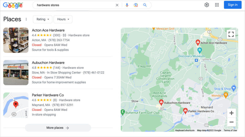 local seo example