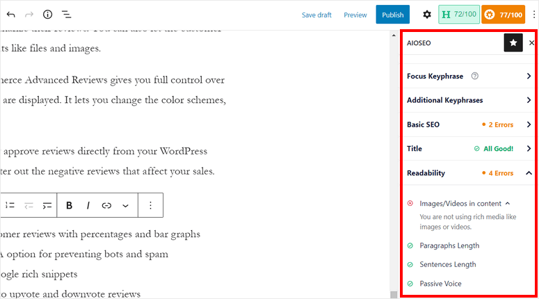 add-content-on-wordpress-aioseo-readability-analysis