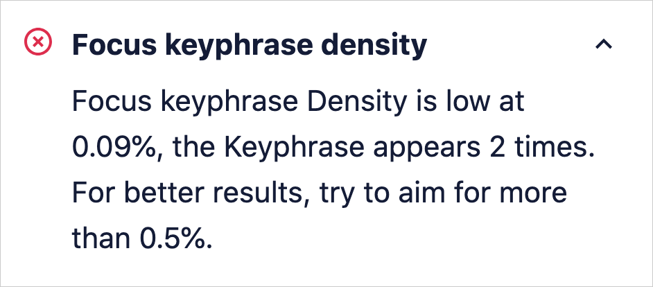 aioseo low keyword density example