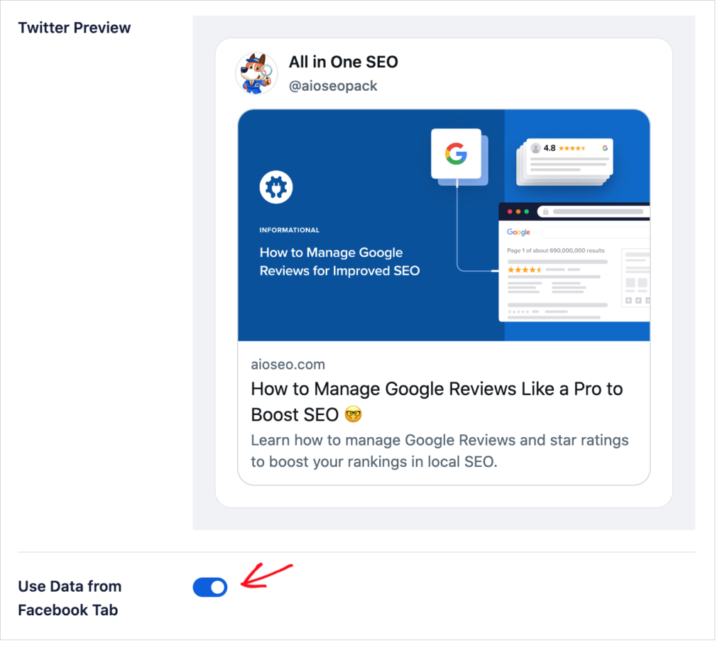 aioseo optimized twitter cards