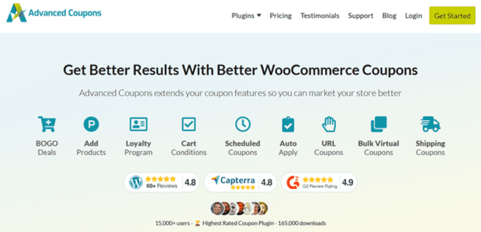 Advanced Coupons is another powerful WooCommerce plugin for driving sales through coupon marketing.