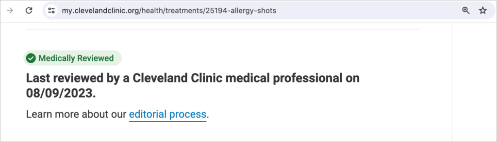 cleveland clinic eeat and ymyl example