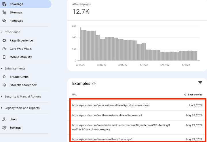 You can use Google Search Console to discover the URL parameters on your site.