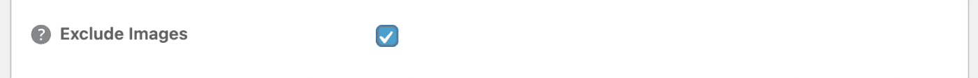 Exclude images in XML Sitemap settings