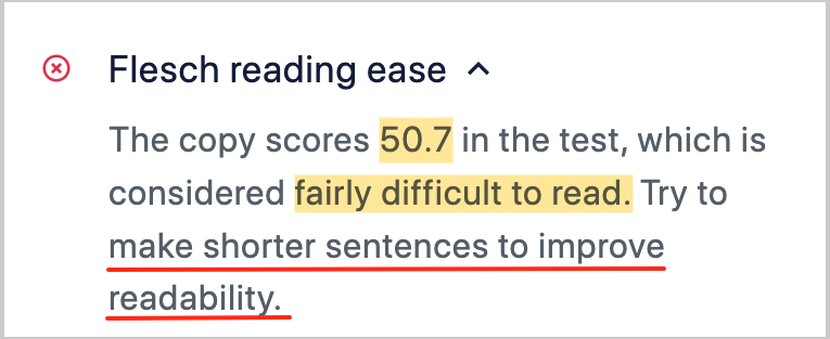 aioseo flesch reading ease score