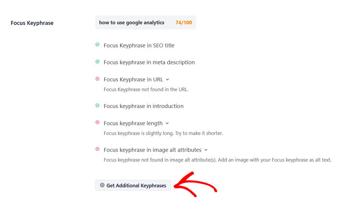 Get additional keyphrases by Semrush in All in One SEO