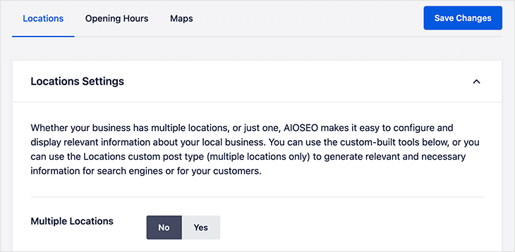 Add multiple locations schema