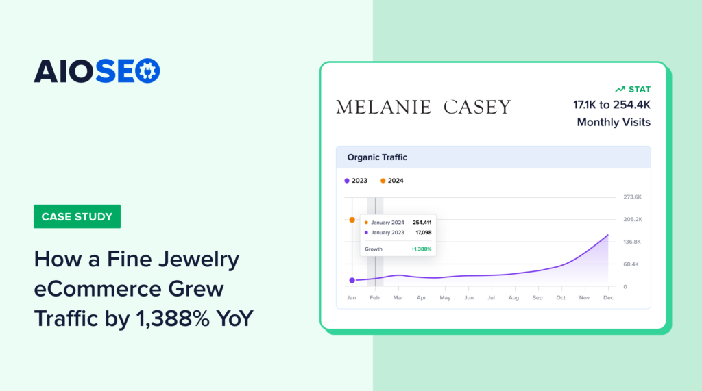 Melanie Casey SEO case study banner.