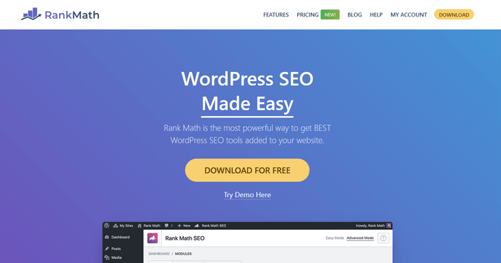 Rank Math WordPress SEO plugin