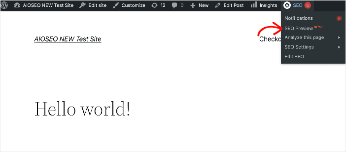 You can access the SEO Preview tool from your WordPress admin dashboard.