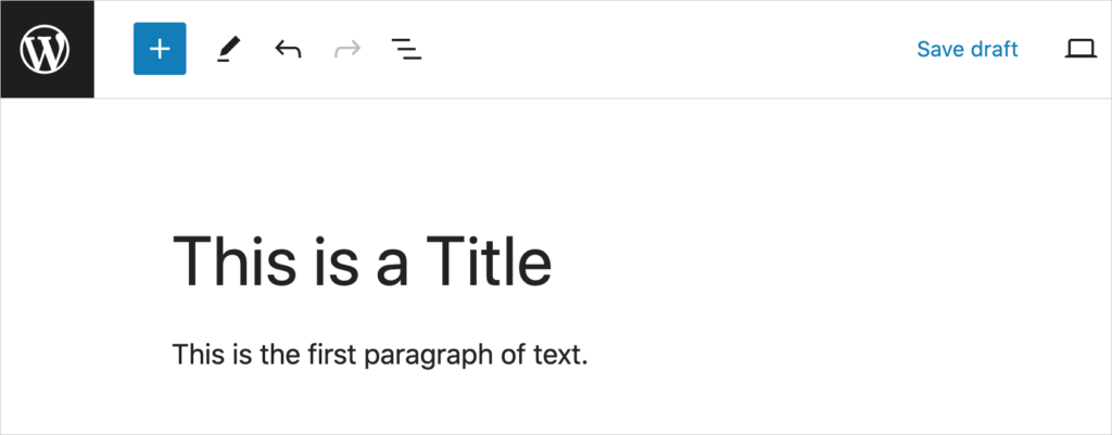 wordpress title field